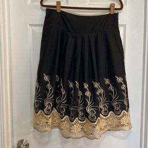 Women’s Black embroidery skirt size Medium